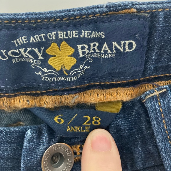 Lucky Brand Sweet Jean Straight Ankle Length Blue Jeans - Picture 8 of 13